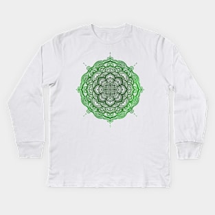 Mandala flower Kids Long Sleeve T-Shirt